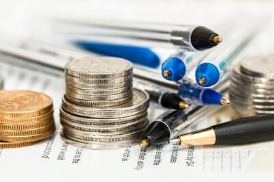 ERP finance requirements - coins and pens